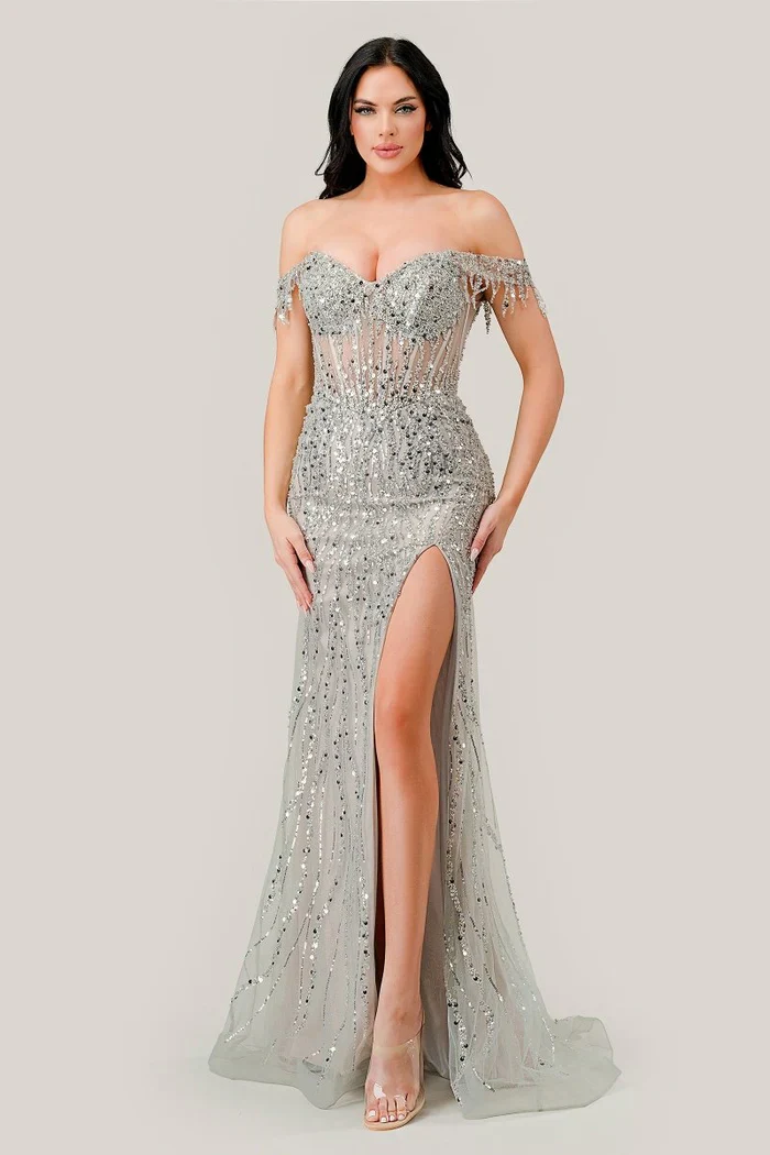 Off Shoulder Formal Corset Dress Style CD0203 - Image 8