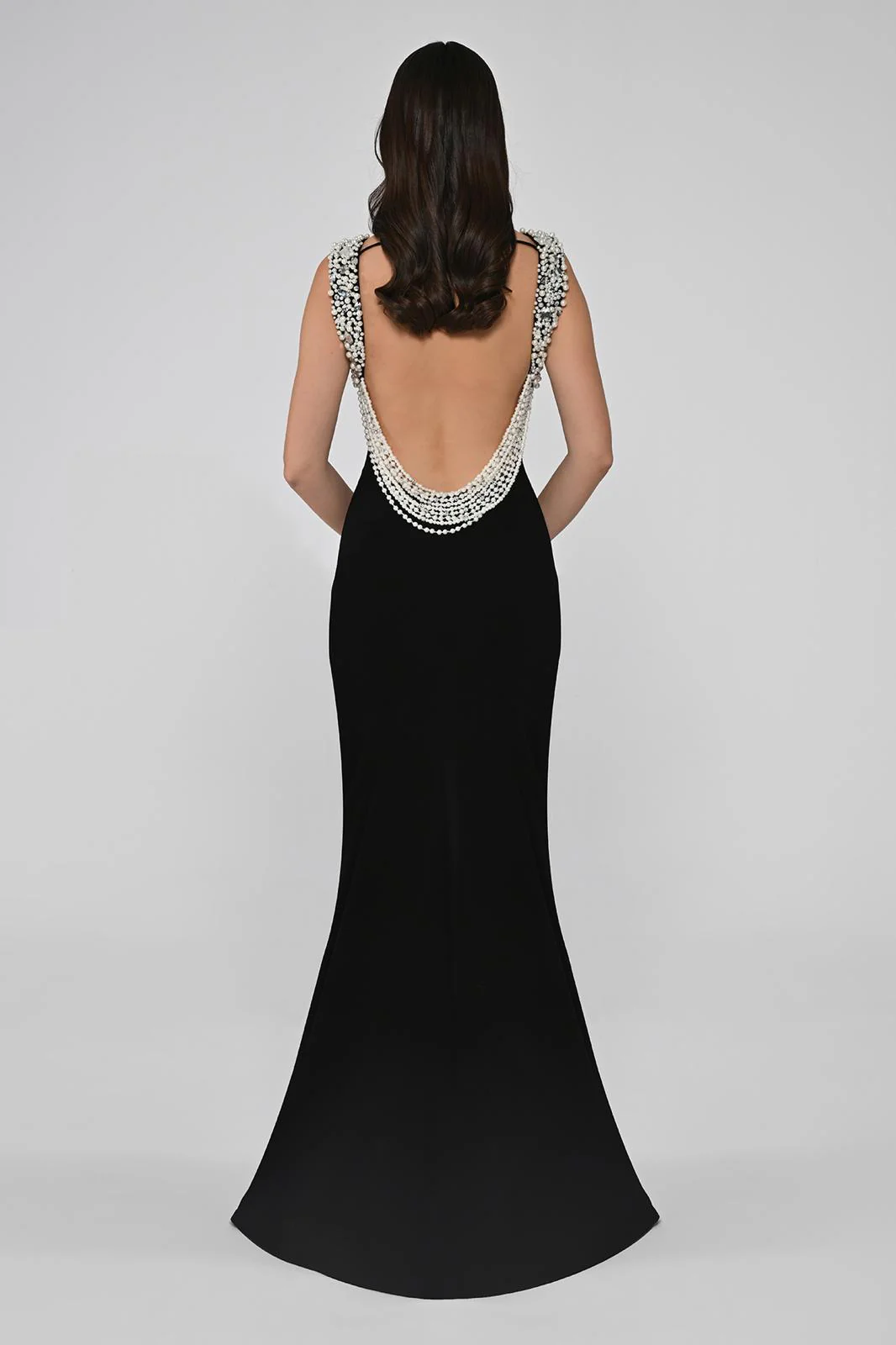 Beaded Back Elegance Evening Gown Style B6756 - Image 3