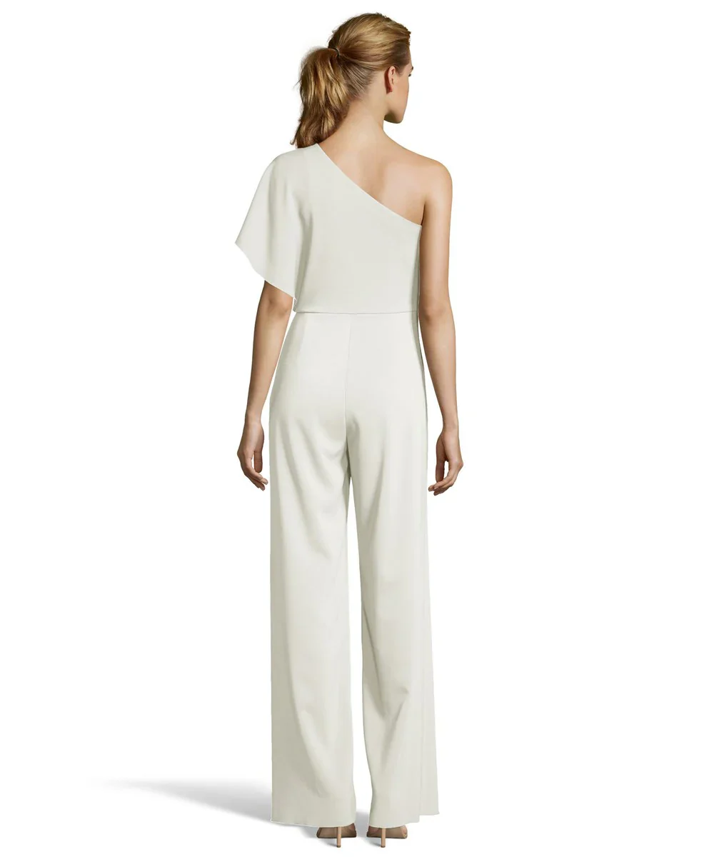One Shoulder Asymmetrical Jumpsuit Style 11651 - Image 3