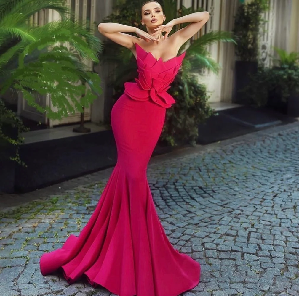 Strapless Neckline With Dramatic Sculpted Ruffles Style 5382