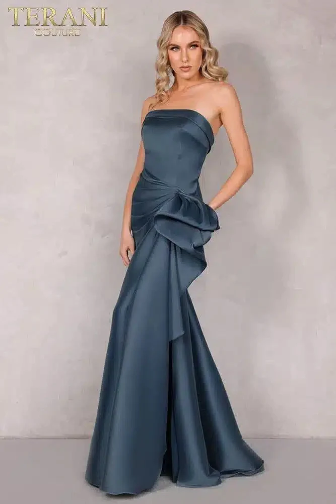 Off-Shoulder Neckline Draped Bow Gown Style 2111P4019 - Image 13