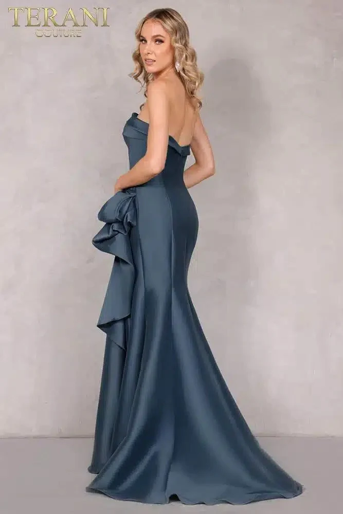Off-Shoulder Neckline Draped Bow Gown Style 2111P4019 - Image 14