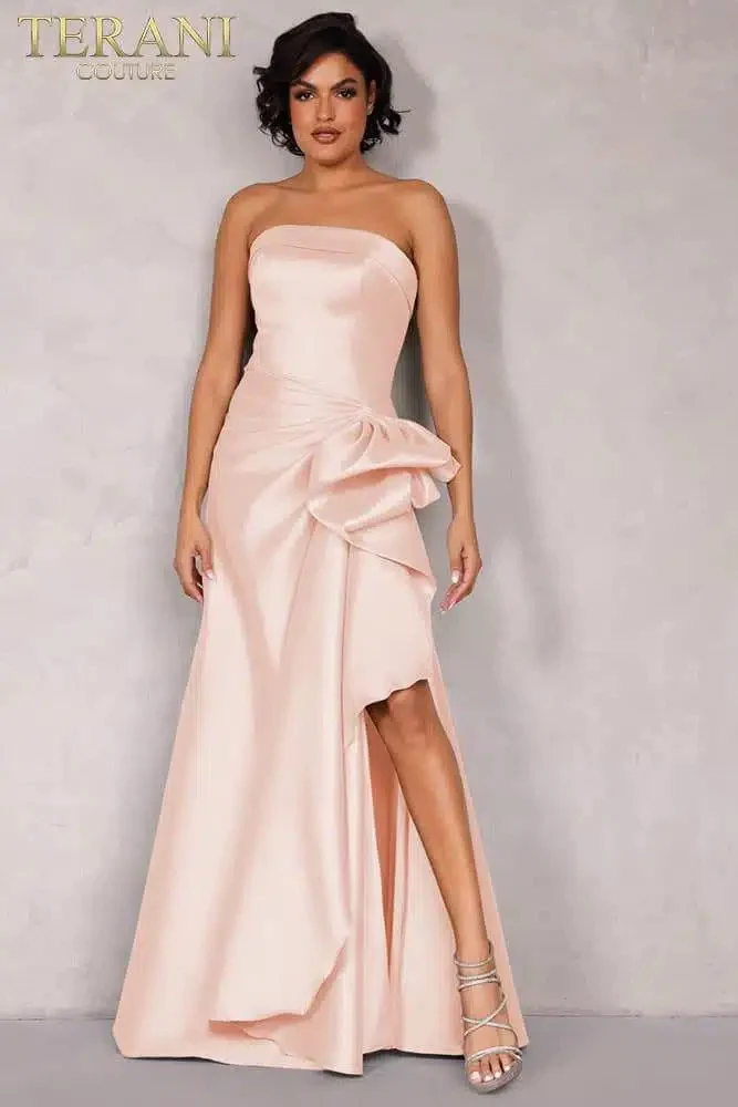 Off-Shoulder Neckline Draped Bow Gown Style 2111P4019 - Image 6