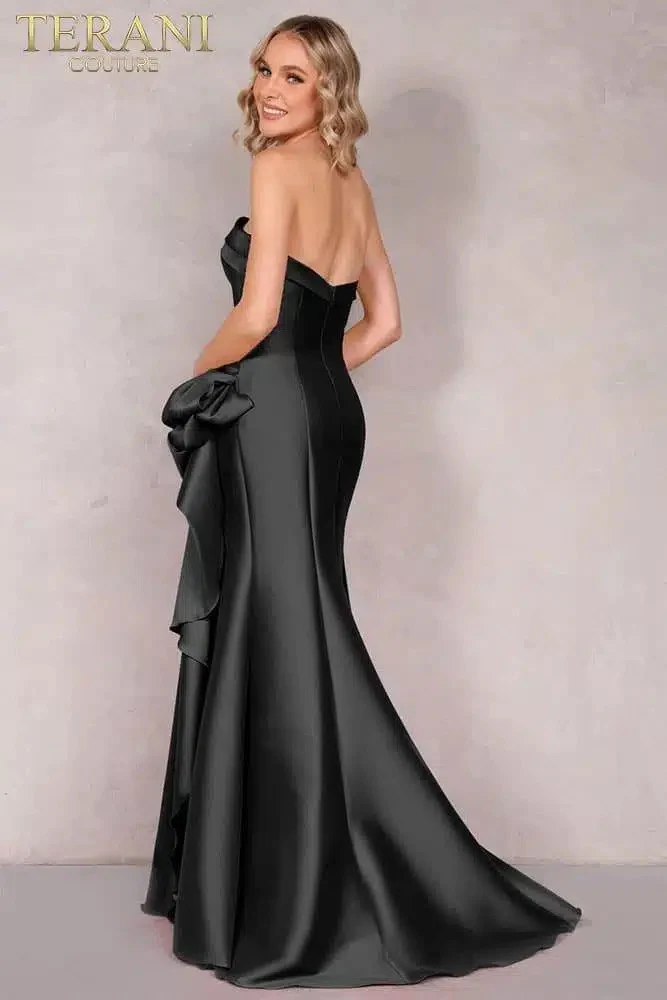 Off-Shoulder Neckline Draped Bow Gown Style 2111P4019 - Image 7