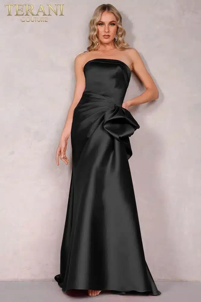 Off-Shoulder Neckline Draped Bow Gown Style 2111P4019 - Image 8